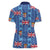 Fiji Masi Tapa Women Polo Shirt Coat Of Arms - Polynesian Pride