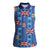 Fiji Masi Tapa Women Sleeveless Polo Shirt Coat Of Arms - Polynesian Pride