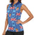 Fiji Masi Tapa Women Sleeveless Polo Shirt Coat Of Arms - Polynesian Pride