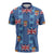 Fiji Masi Tapa Zipper Polo Shirt Coat Of Arms - Polynesian Pride