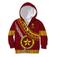 Custom Eua High School Kid Hoodie Tongan Kupesi Pattern LT05 - Polynesian Pride