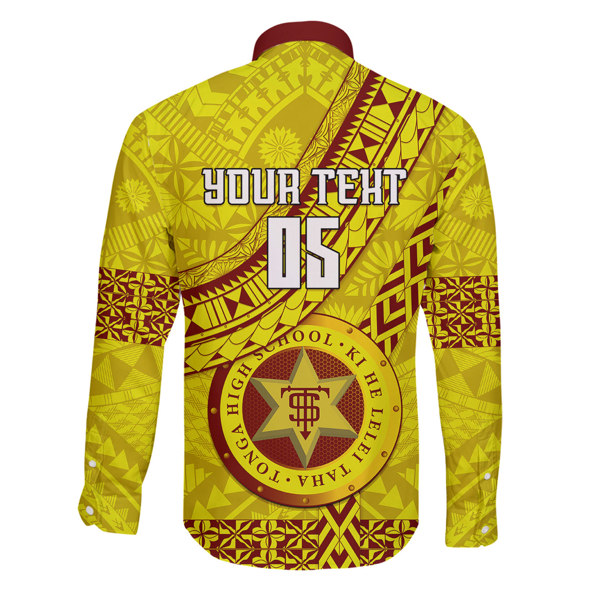 Custom Tonga High School Family Matching Tank Maxi Dress and Hawaiian Shirt Tongan Kupesi Pattern LT05 - Polynesian Pride