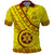 Custom Tonga High School Polo Shirt Tongan Kupesi Pattern LT05 Yellow - Polynesian Pride