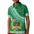 Custom Saineha High School Kid Polo Shirt Tongan Kupesi Pattern LT05 Kid Green - Polynesian Pride