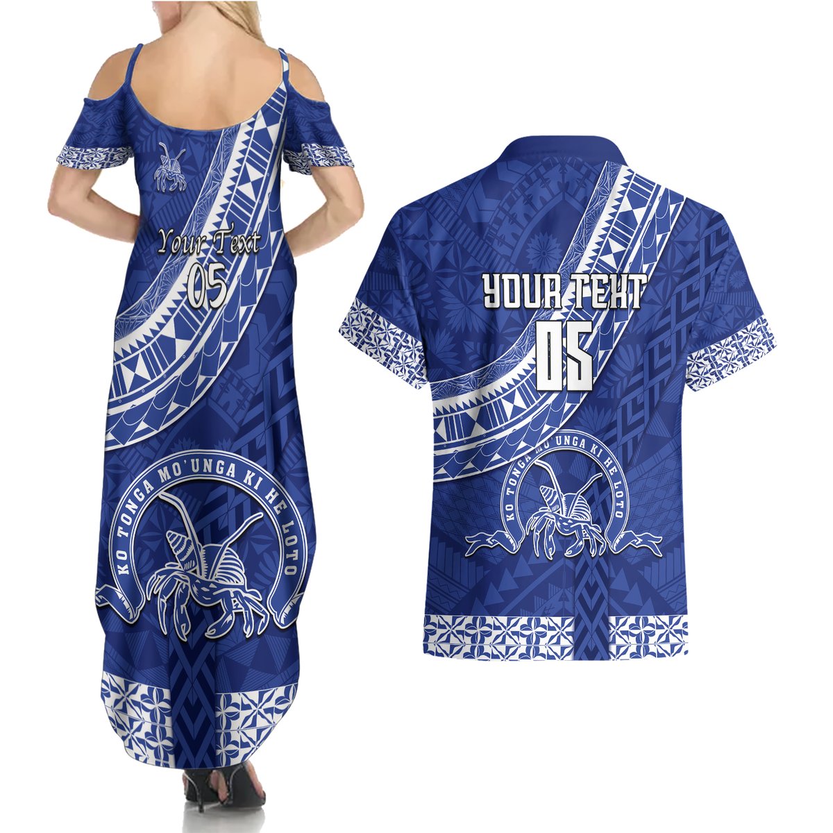 custom-tupou-college-couples-matching-summer-maxi-dress-and-hawaiian-shirt-tongan-kupesi-pattern