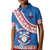 Custom Apifoou College Kid Polo Shirt Tongan Kupesi Pattern LT05 Kid Blue - Polynesian Pride