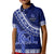 Custom Queen Salote College Kid Polo Shirt Tongan Kupesi Pattern LT05 Kid Blue - Polynesian Pride