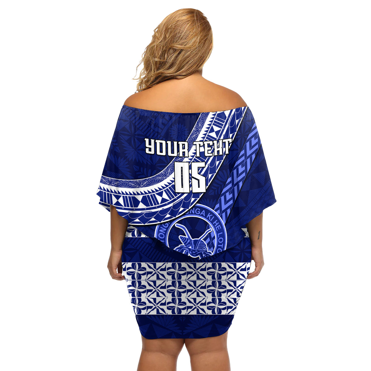 custom-queen-salote-college-off-shoulder-short-dress-tongan-kupesi-pattern