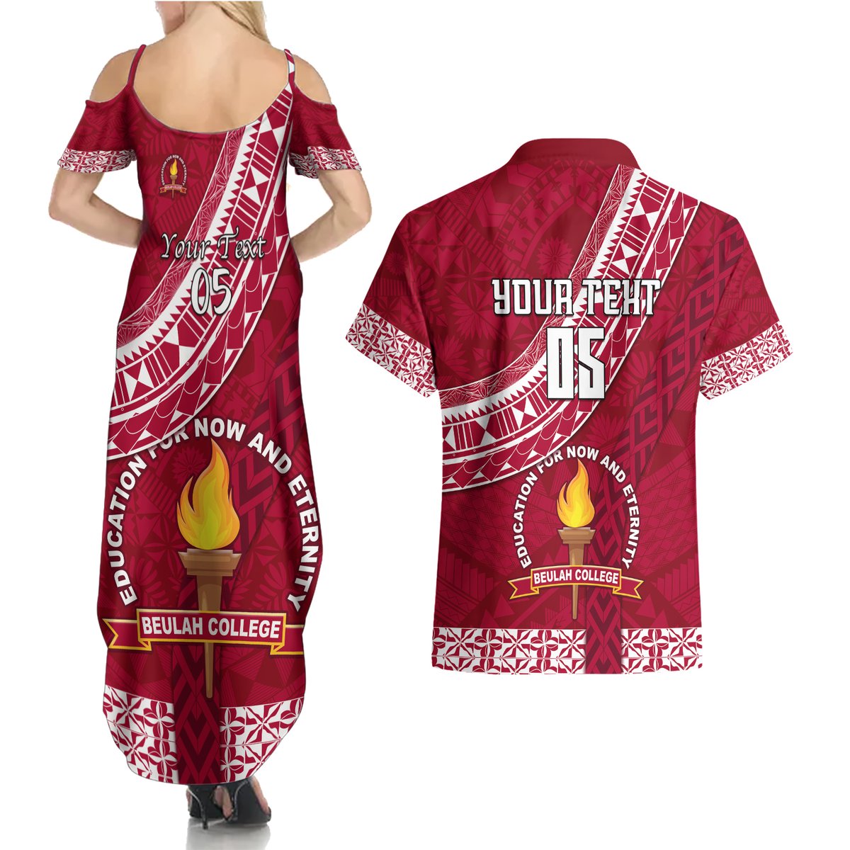custom-beulah-college-couples-matching-summer-maxi-dress-and-hawaiian-shirt-tongan-kupesi-pattern