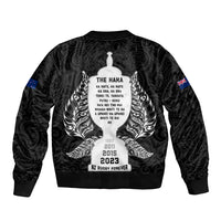New Zealand Rugby Bomber Jacket The Haka With Champions Cup LT05 - Polynesian Pride