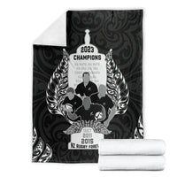 New Zealand Rugby Blanket The Haka With Champions Cup LT05 - Polynesian Pride