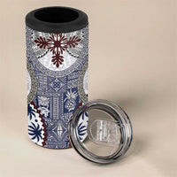 Hawaii 4 in 1 Can Cooler Tumbler Barkcloth Pattern Vintage Style