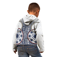 Hawaii Kid Hoodie Barkcloth Pattern Vintage Style LT05 - Polynesian Pride