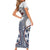 Hawaii Short Sleeve Bodycon Dress Barkcloth Pattern Vintage Style LT05 - Polynesian Pride