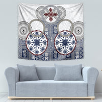 Hawaii Tapestry Barkcloth Pattern Vintage Style LT05 - Polynesian Pride