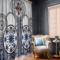 Hawaii Window Curtain Barkcloth Pattern Vintage Style LT05 - Polynesian Pride
