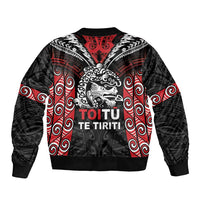 Aotearoa Mana Maori Bomber Jacket Toitu Te Tiriti LT05 - Polynesian Pride