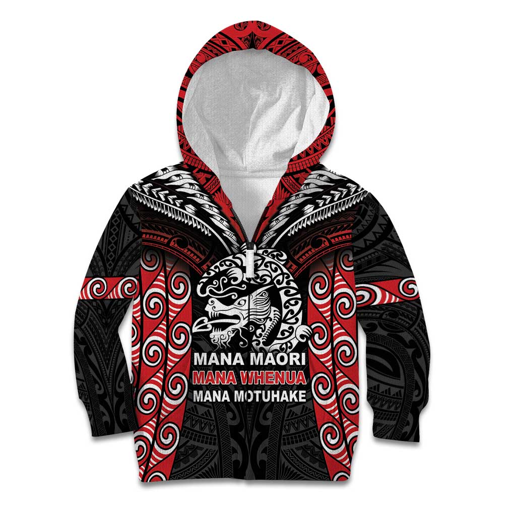 Aotearoa Mana Maori Kid Hoodie Toitu Te Tiriti