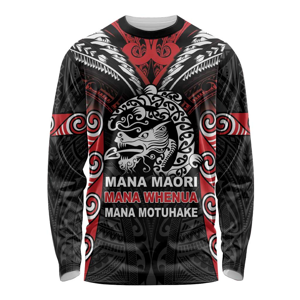 Aotearoa Mana Maori Long Sleeve Shirt Toitu Te Tiriti