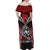 Aotearoa Mana Maori Off Shoulder Maxi Dress Toitu Te Tiriti