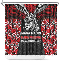 Aotearoa Mana Maori Shower Curtain Toitu Te Tiriti