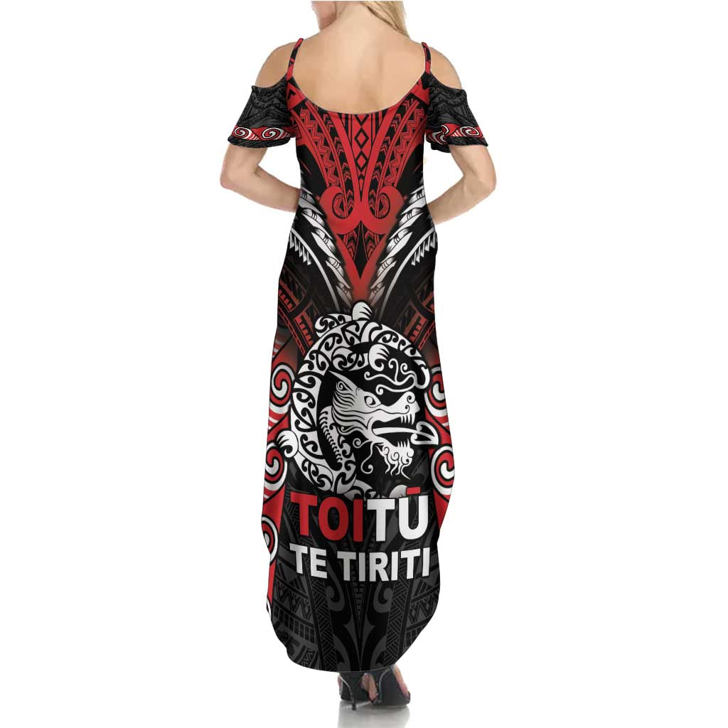 Aotearoa Mana Maori Summer Maxi Dress Toitu Te Tiriti