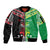 Cook Islands And Aotearoa Sleeve Zip Bomber Jacket Together For Te Tiriti O Waitangi