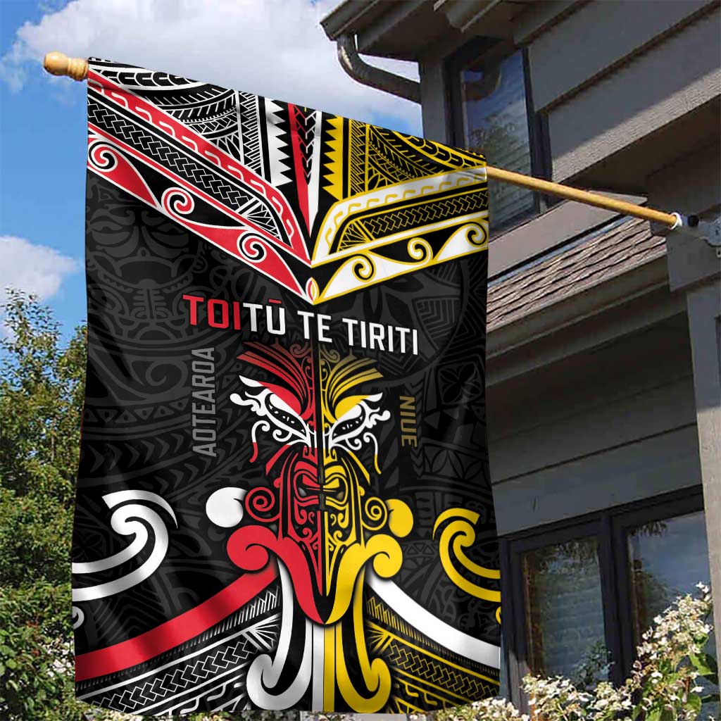 Niue And Aotearoa Garden Flag Together For Te Tiriti O Waitangi