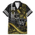 Hawaii Ikaika Warrior Helmet Family Matching Mermaid Dress and Hawaiian Shirt Gold Style
