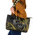 Hawaii Ikaika Warrior Helmet Leather Tote Bag Gold Style