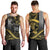 Hawaii Ikaika Warrior Helmet Men Tank Top Gold Style