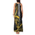 Hawaii Ikaika Warrior Helmet Tank Maxi Dress Gold Style