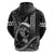 Hawaii Ikaika Warrior Helmet Hoodie Black Tribal Tattoo