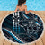 Hawaii Ikaika Warrior Helmet Beach Blanket Blue Tribal Tattoo