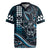 Hawaii Ikaika Warrior Helmet Rugby Jersey Blue Tribal Tattoo