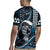 Hawaii Ikaika Warrior Helmet Rugby Jersey Blue Tribal Tattoo