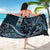 Hawaii Ikaika Warrior Helmet Sarong Blue Tribal Tattoo