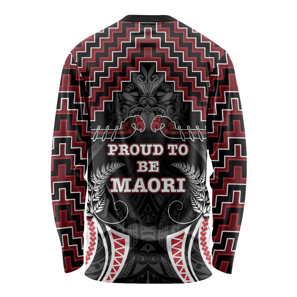 Aotearoa Long Sleeve Shirt Proud To Be Maori