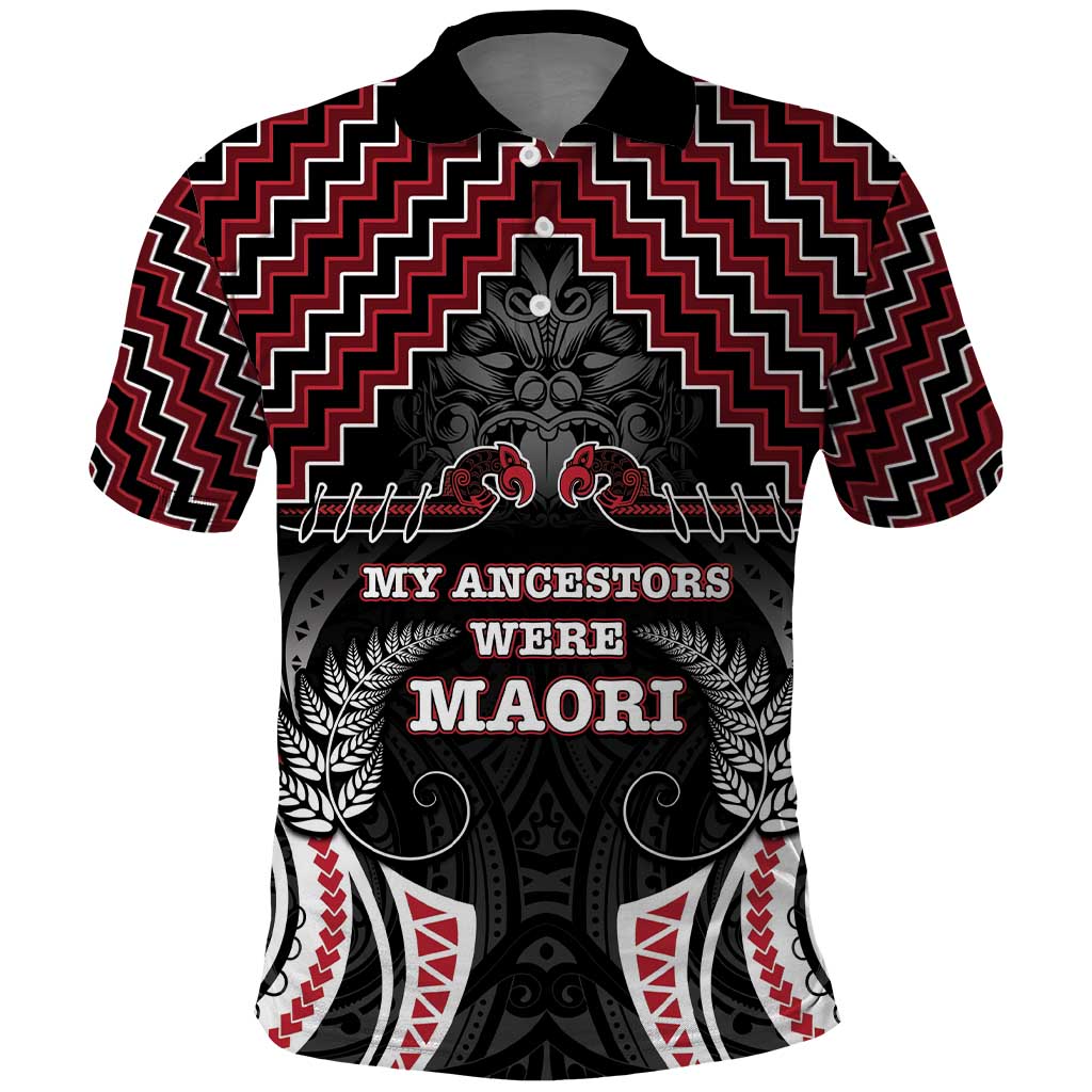 Aotearoa Polo Shirt Proud To Be Maori LT05 Red - Polynesian Pride