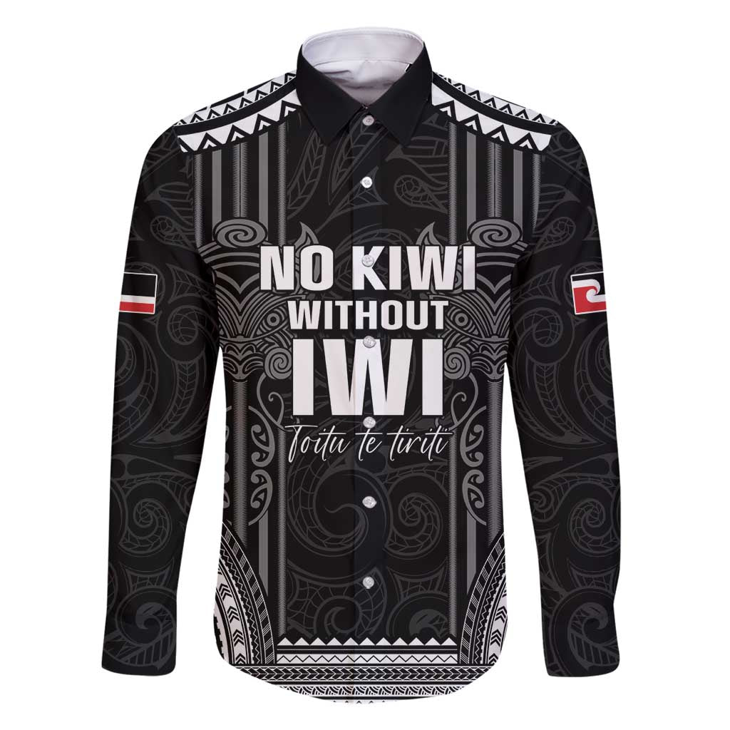 Aotearoa Toitu Te Tiriti Family Matching Off Shoulder Maxi Dress and Hawaiian Shirt No Kiwi Without Iwi