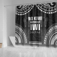 Aotearoa Toitu Te Tiriti Shower Curtain No Kiwi Without Iwi