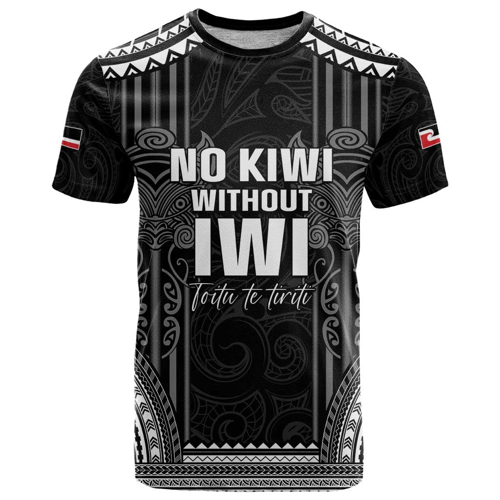 Aotearoa Toitu Te Tiriti T Shirt No Kiwi Without Iwi