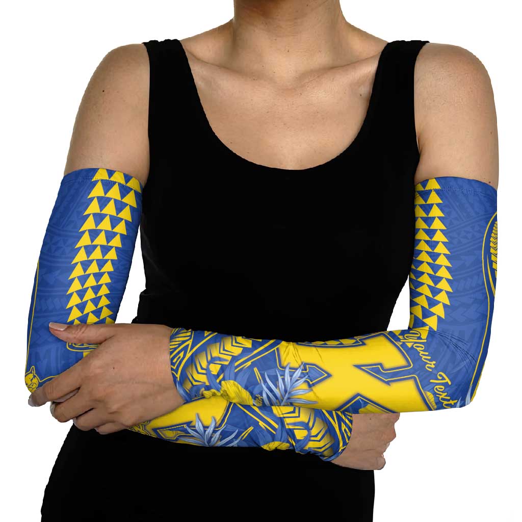 Personalised Hawaii Kaiser High School Arm Sleeves Tribal Tattoo With Hibiscus Flowers