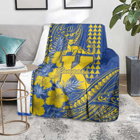 Hawaii Kaiser High School Blanket Tribal Tattoo With Hibiscus Flowers