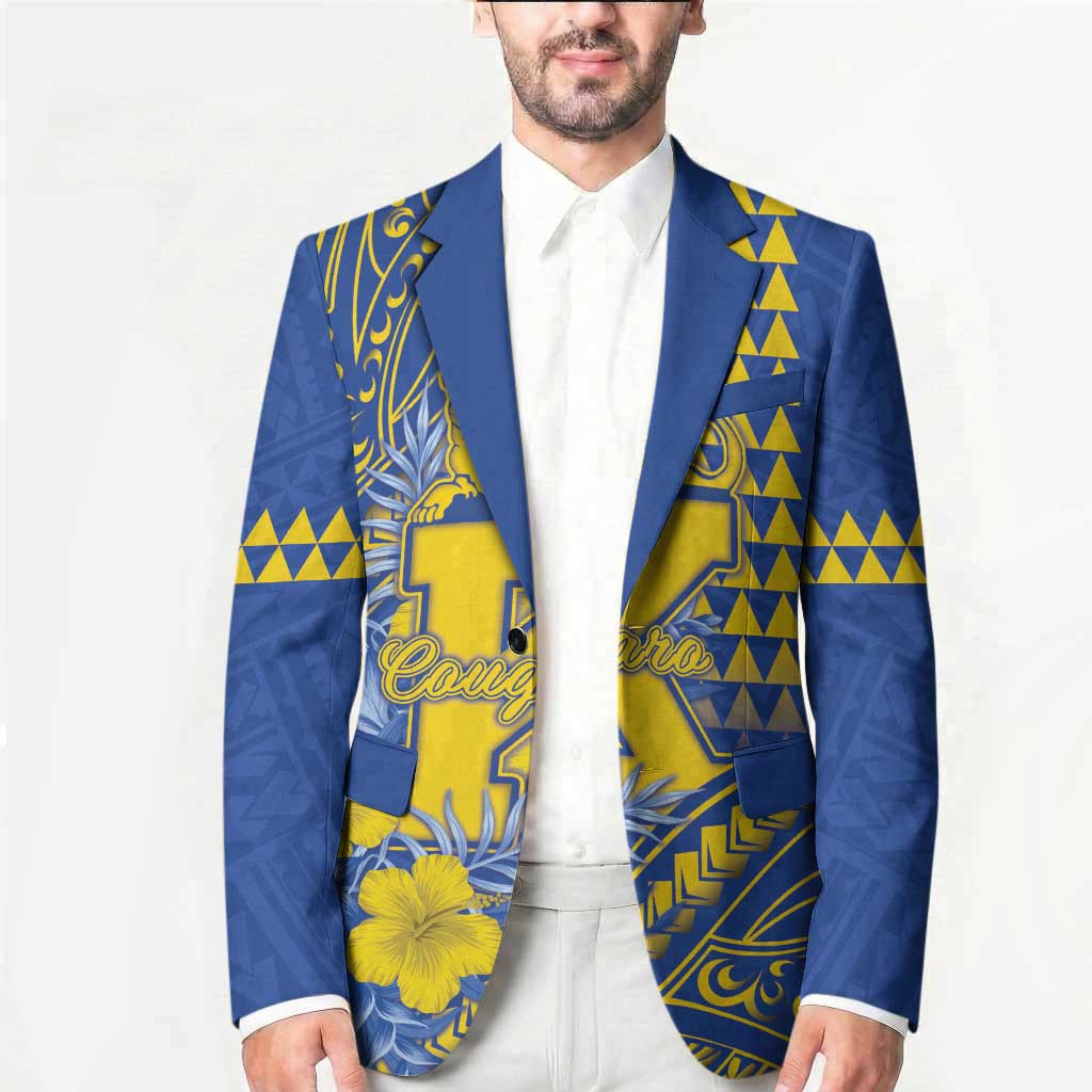 Personalised Hawaii Kaiser High School Blazer Tribal Tattoo With Hibiscus Flowers