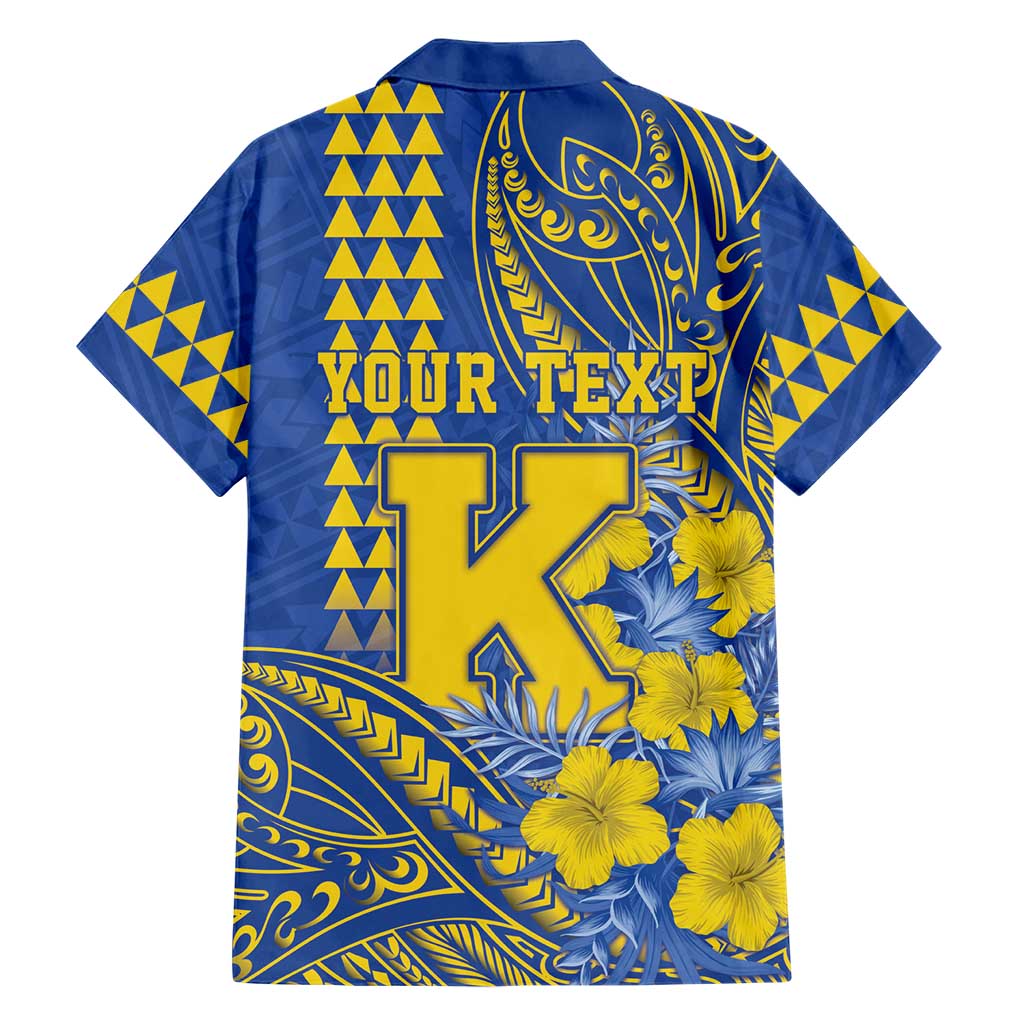 Personalised Hawaii Kaiser High School Family Matching Puletasi and Hawaiian Shirt Tribal Tattoo With Hibiscus Flowers LT05 - Polynesian Pride