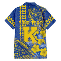 Personalised Hawaii Kaiser High School Family Matching Summer Maxi Dress and Hawaiian Shirt Tribal Tattoo With Hibiscus Flowers LT05 - Polynesian Pride