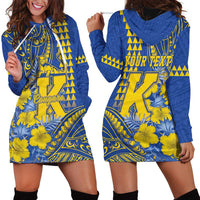 Personalised Hawaii Kaiser High School Hoodie Dress Tribal Tattoo With Hibiscus Flowers