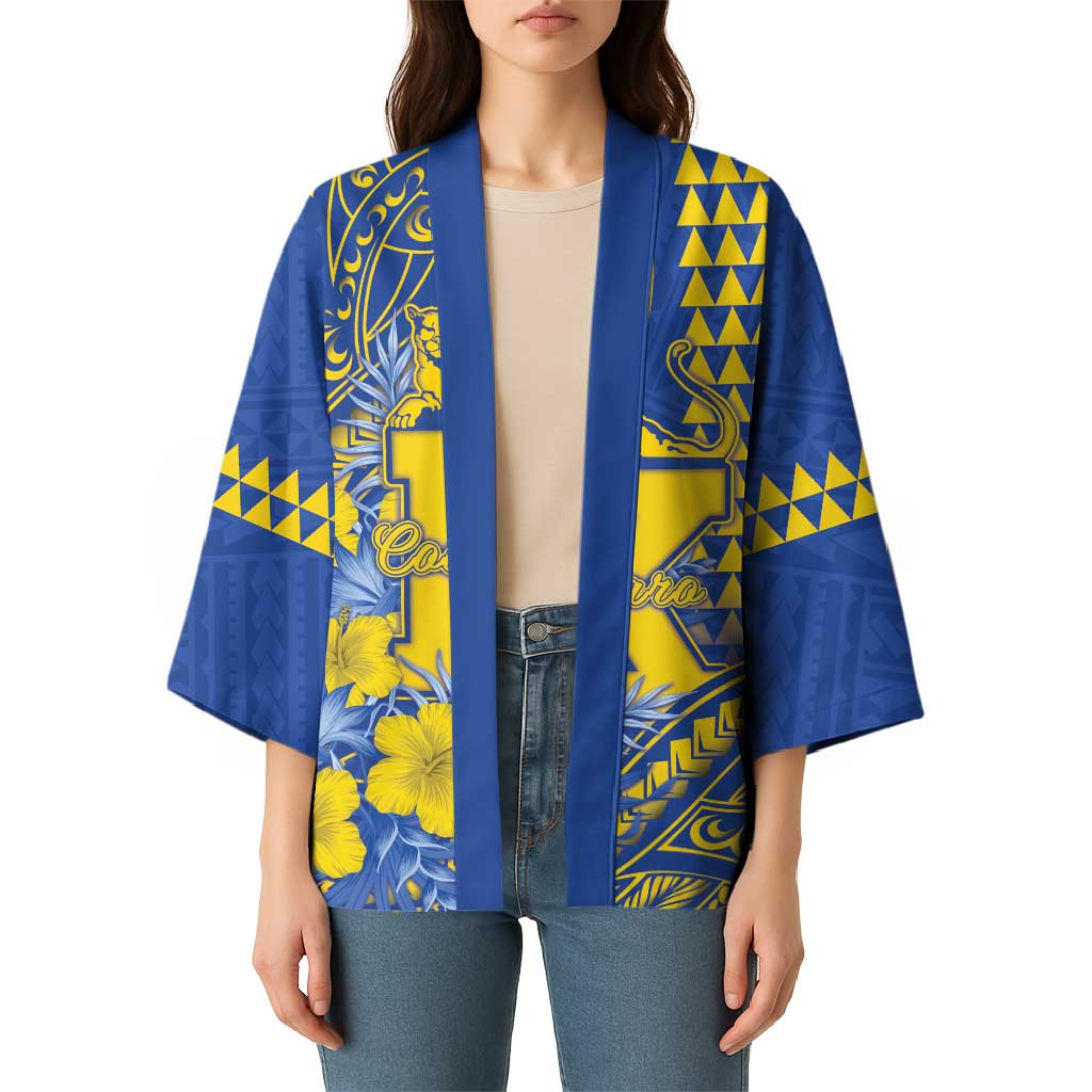 Personalised Hawaii Kaiser High School Kimono Tribal Tattoo With Hibiscus Flowers