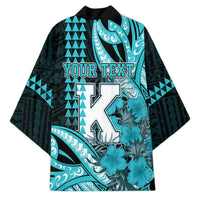 Personalised Hawaii Kapolei High School Kimono Tribal Tattoo With Hibiscus Flowers